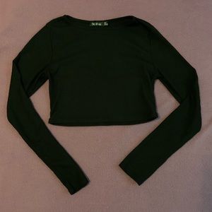 Black Long sleeved top from BooHoo